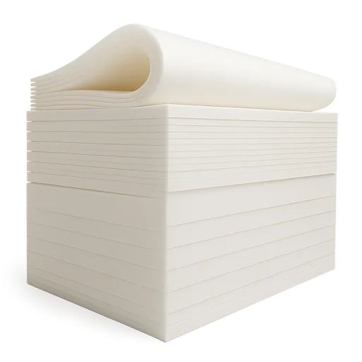 Lámina de espuma de poliuretano para tapicería y colchones